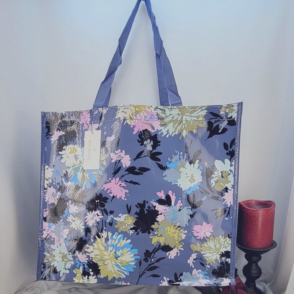 Vera Bradley Market Tote Bag in "Chrysanthemum Crush" print NWT